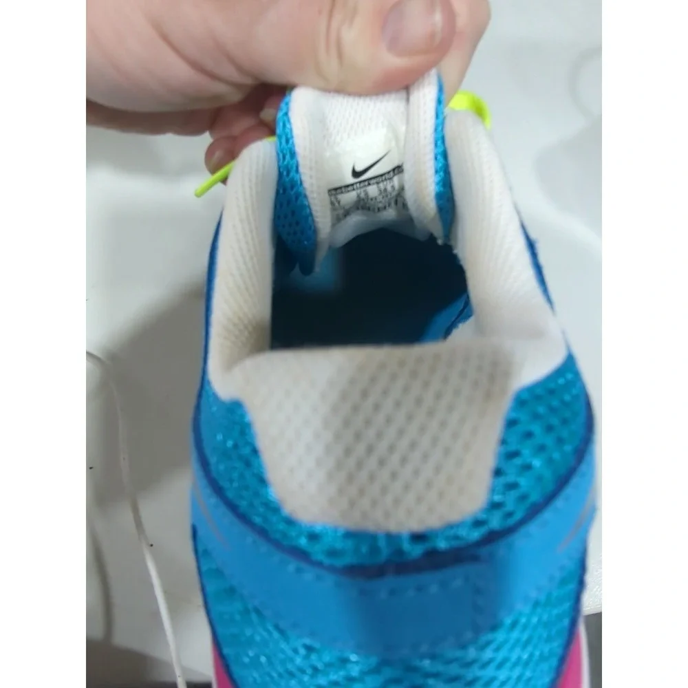 Nike Revolution 2 Youth Running Shoes Blue Pink Green 599763-401 Size 6Y